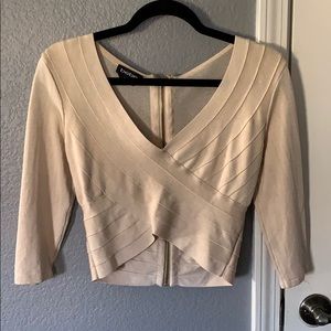 Bebe 3/4 sleeve crop top **price is firm